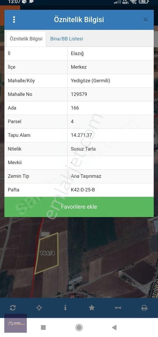 Harzem Gayrimenkulden Yedigöze (germilli) Köyünde Satılık Tarla - Görsel 3