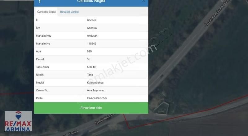 Kandıra - İzmit Ana Yoluna Cephe Yatırımlık Tarla - Görsel 3