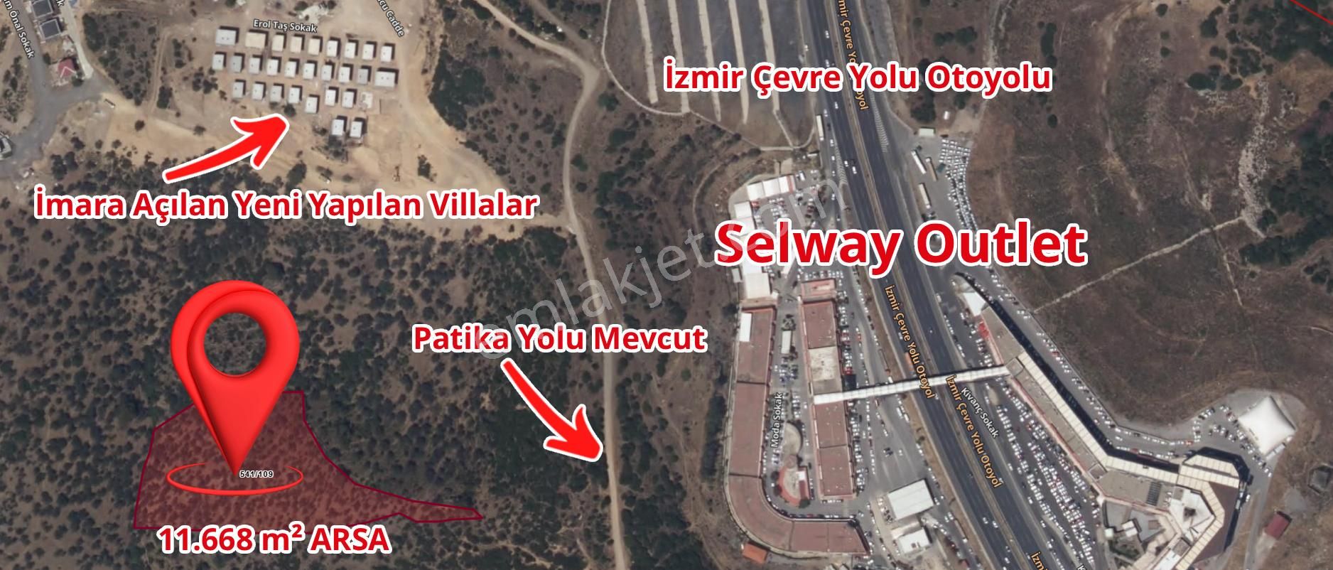 Selway Outlet Arkası 11.668m² Tapu Alanlı Arsa