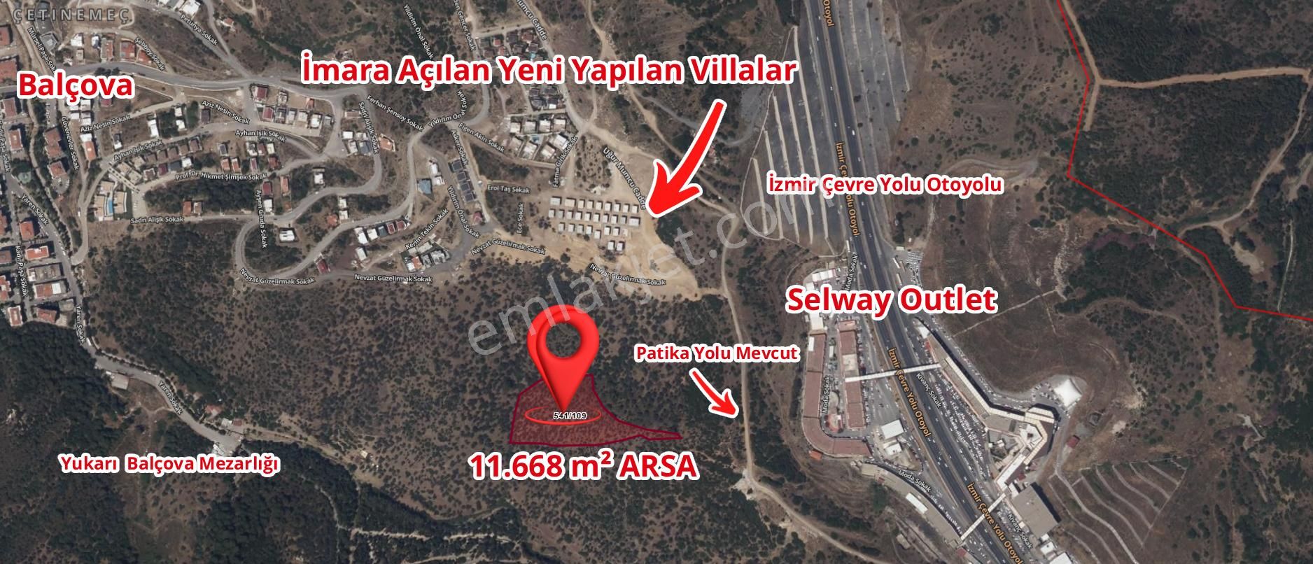 Selway Outlet Arkası 11.668m² Tapu Alanlı Arsa - Görsel 2