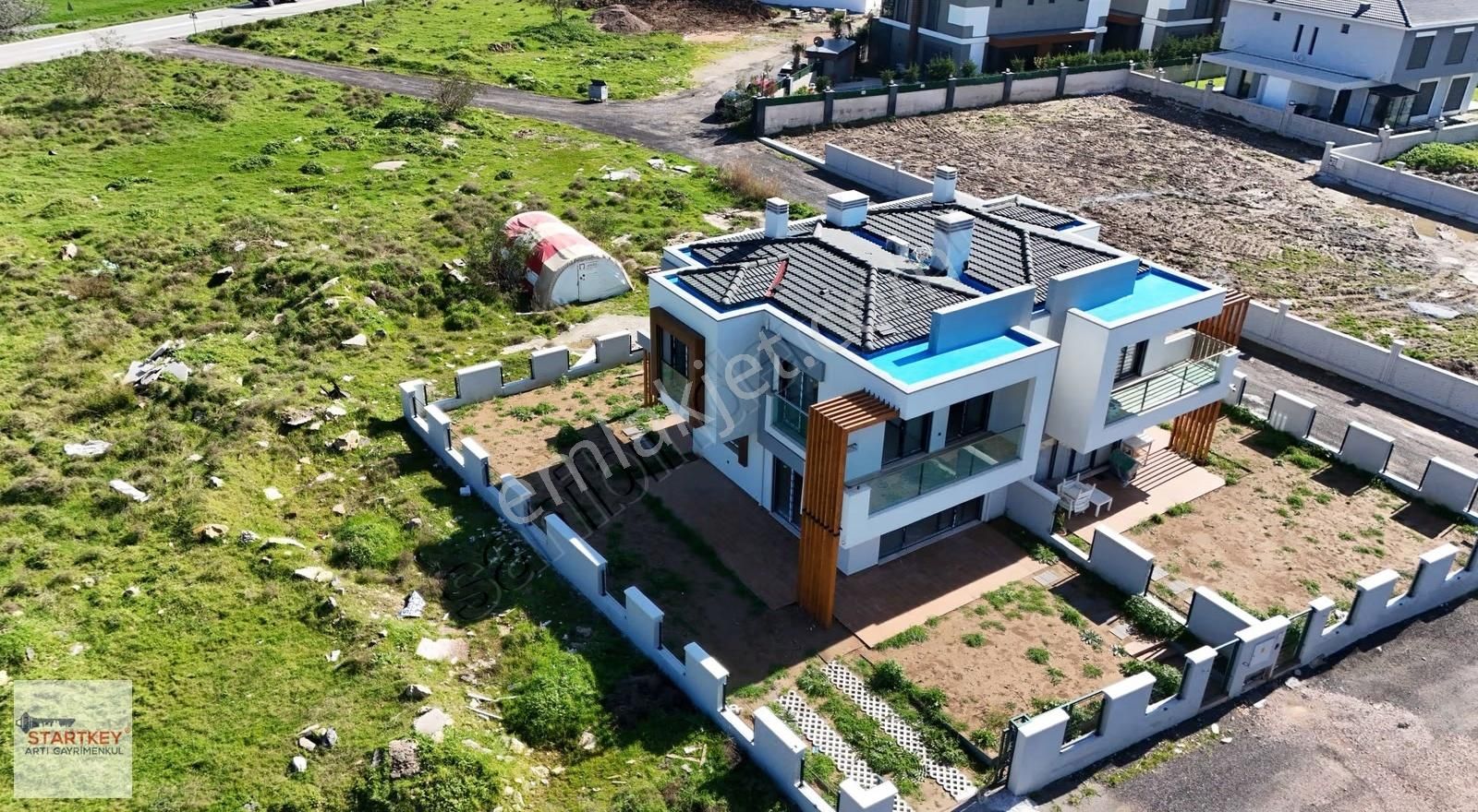Menemen Günerlide 3+1 Satılık Sıfır Havuzlu Dubleks Villa - Görsel 24