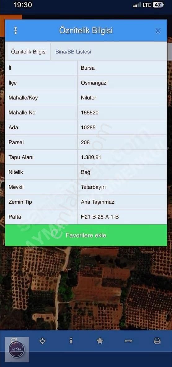 Nilüferköy De Yatırımlık Tarla - Görsel 2