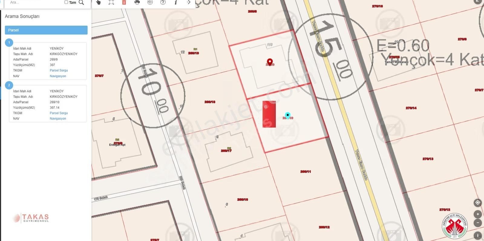 Yunus Emre Caddesi Üzeri 307m² Konut Arsası Satılık - Görsel 2