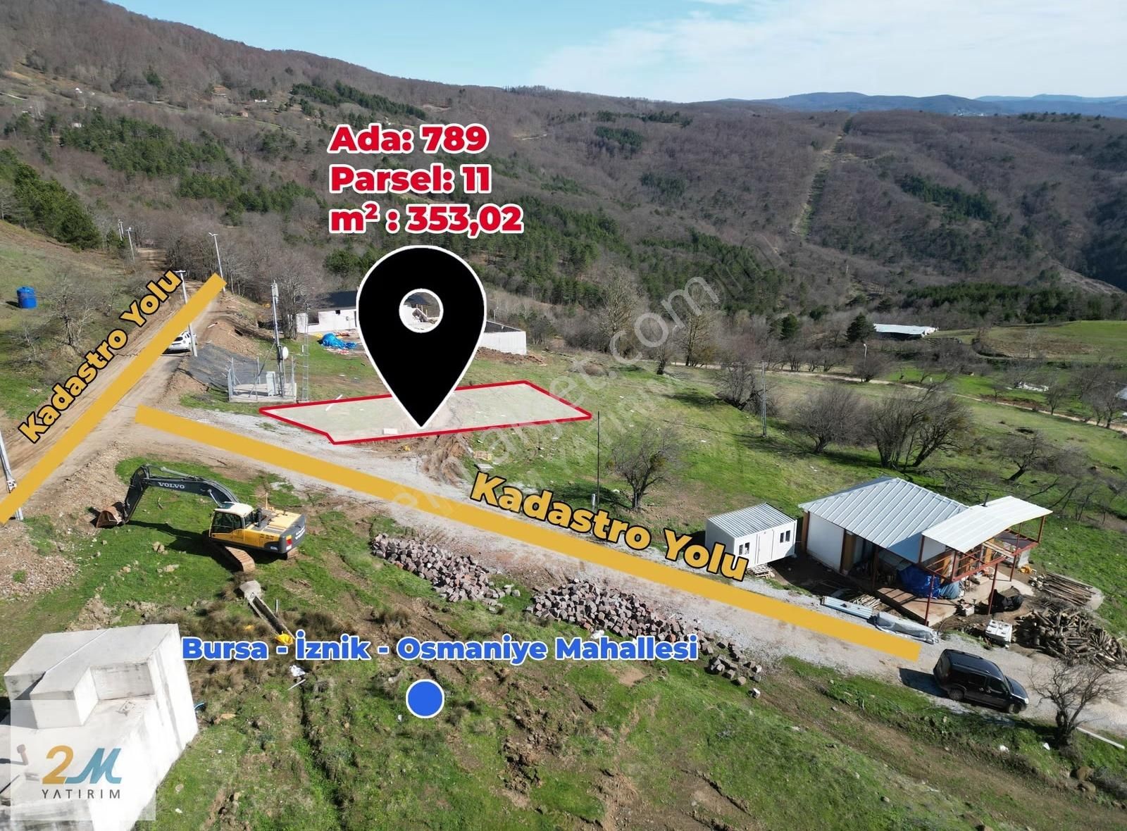 İznik Osmaniye'de Göl Manzaralı, Yola Cephe Yatırımlık Arsa - Görsel 22