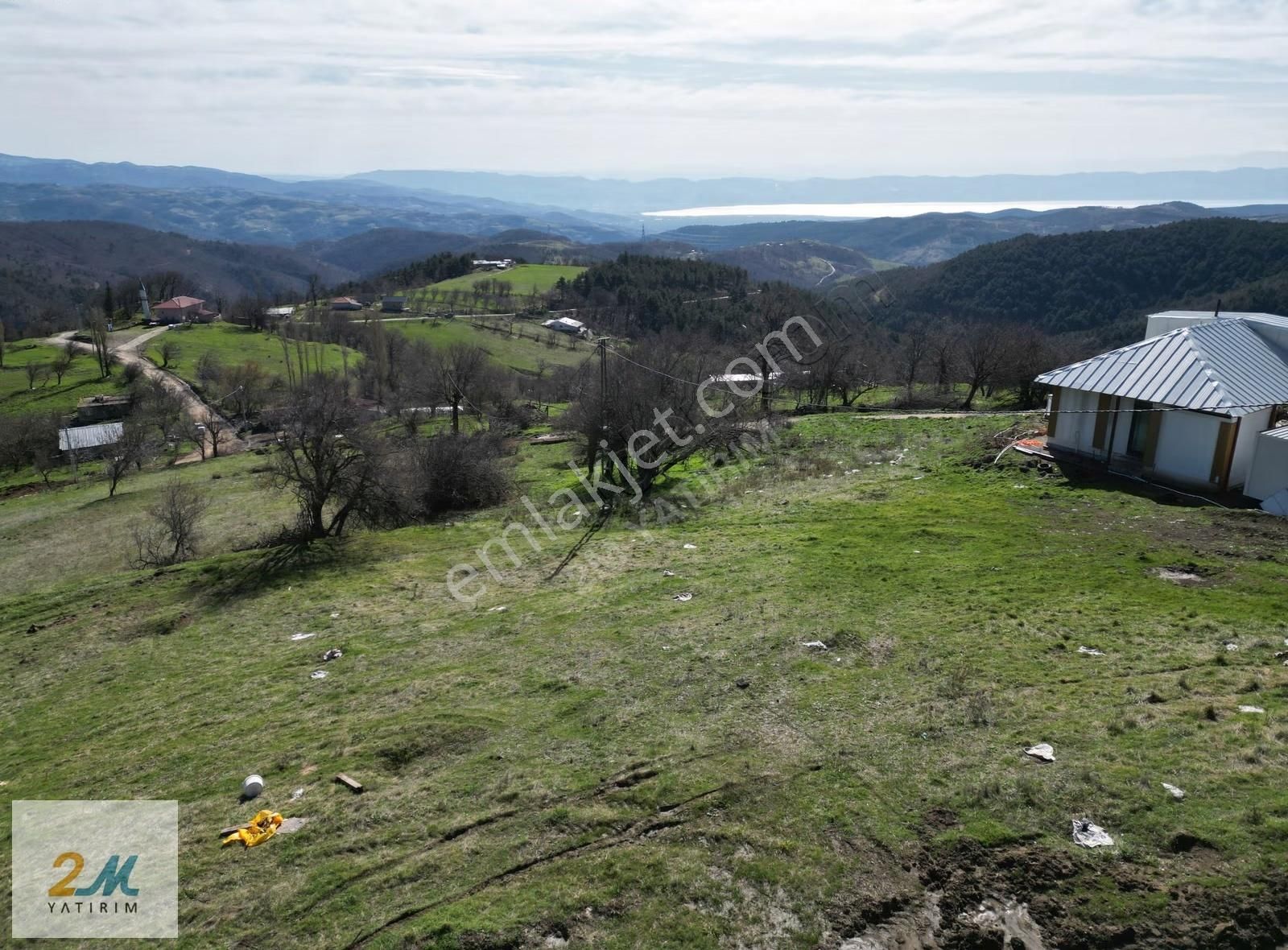 İznik Osmaniye'de Göl Manzaralı, Yola Cephe Yatırımlık Arsa - Görsel 16