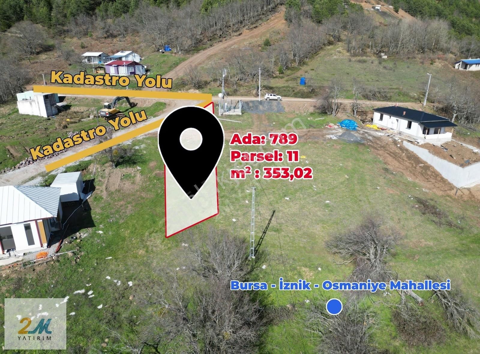 İznik Osmaniye'de Göl Manzaralı, Yola Cephe Yatırımlık Arsa - Görsel 25