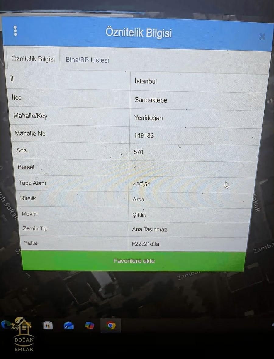 Sancaktepe Aile Bınasına Uygun 6dairelık Arsa Takasa Uygun 208m - Görsel 2
