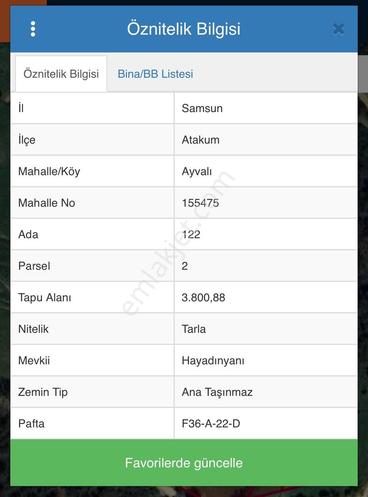 Atakum Ayvalı’da Satılık 8661 Metrekare Tarla - Görsel 5