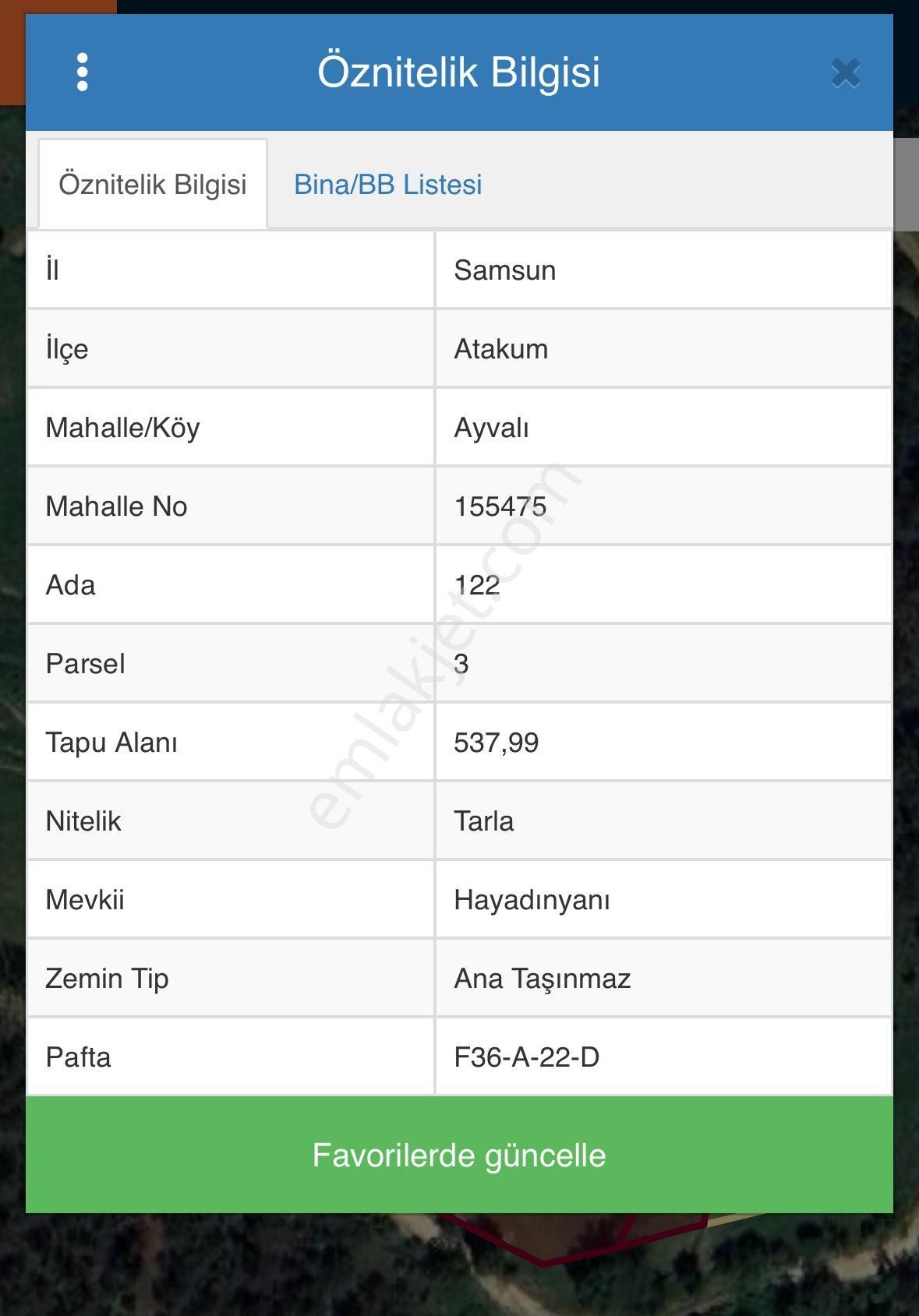 Atakum Ayvalı’da Satılık 8661 Metrekare Tarla - Görsel 3