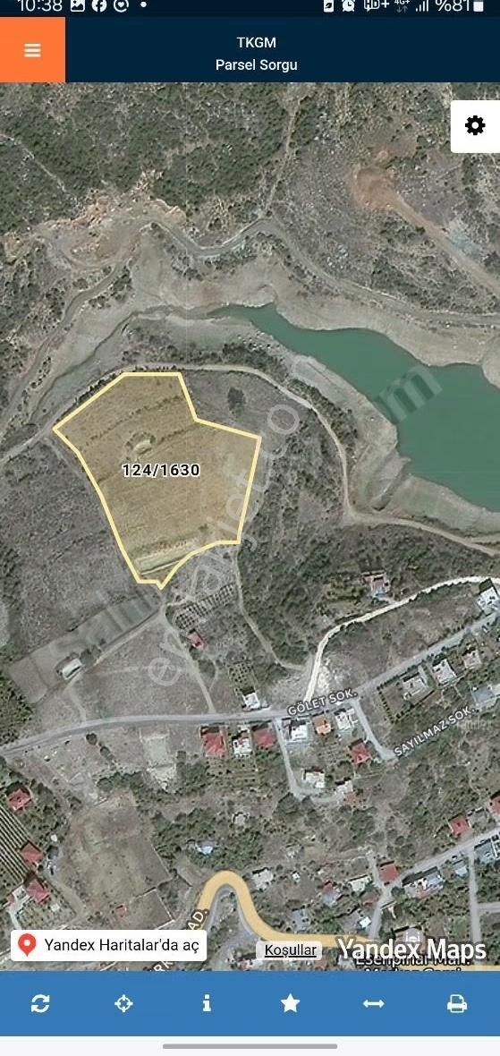 Genç Emlak'tan Erdemli Esenpınarda Göl Kenarı Tarla