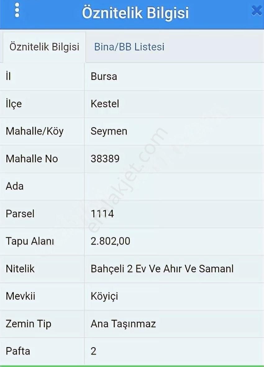 Bursa Kestel Seymen Köy İçi İmarlı Satılık Kıymetli Arazi - Görsel 2