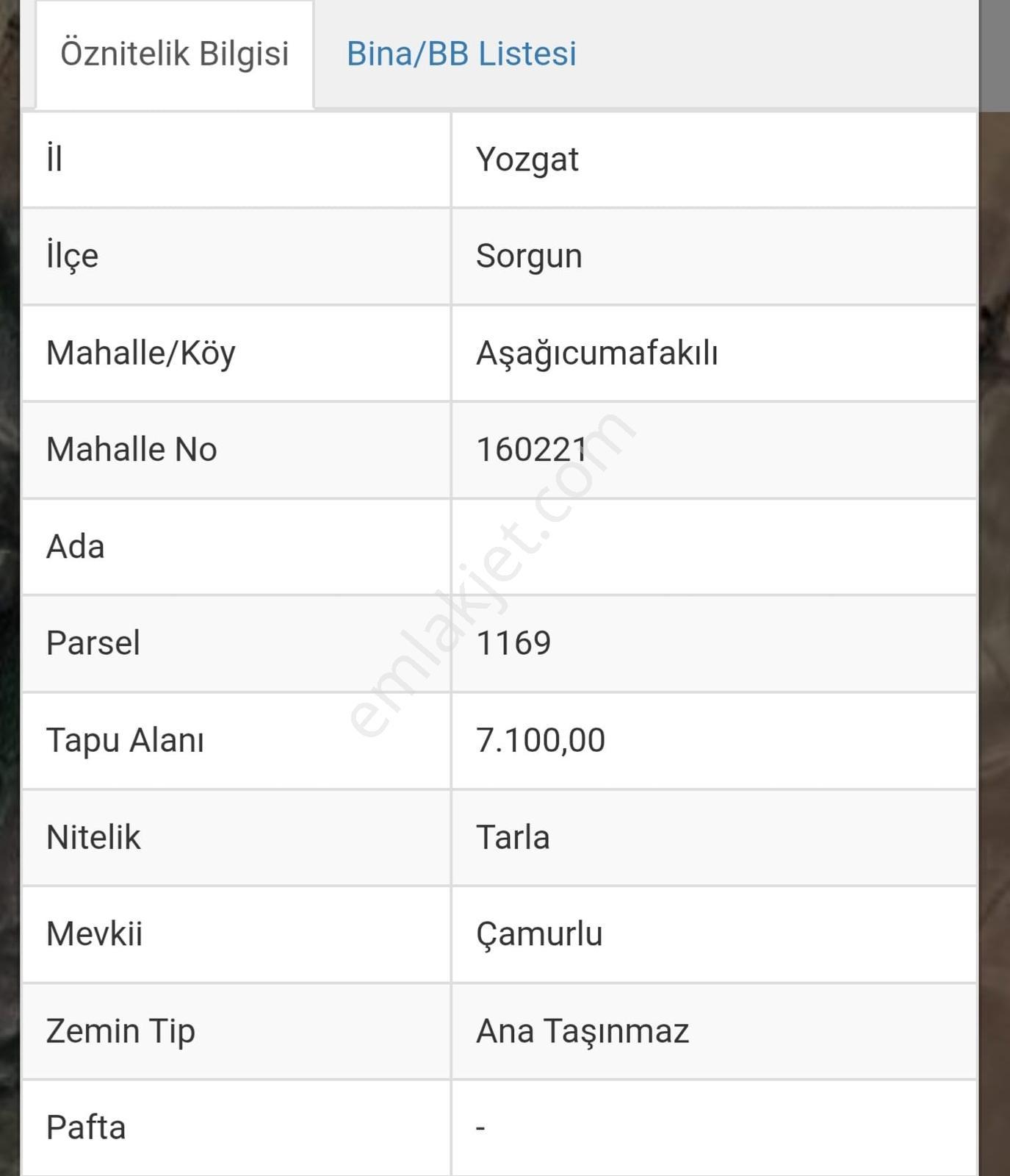 Kırğı Mevkinnde 7100m2 Satılık Tarla - Görsel 2