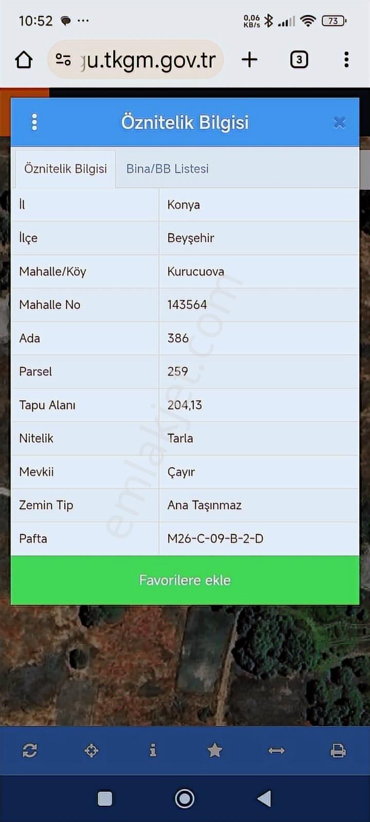 Satılık Tarlalar Konya/ Beyşehir / Kurucuova Mahallesi - Görsel 3