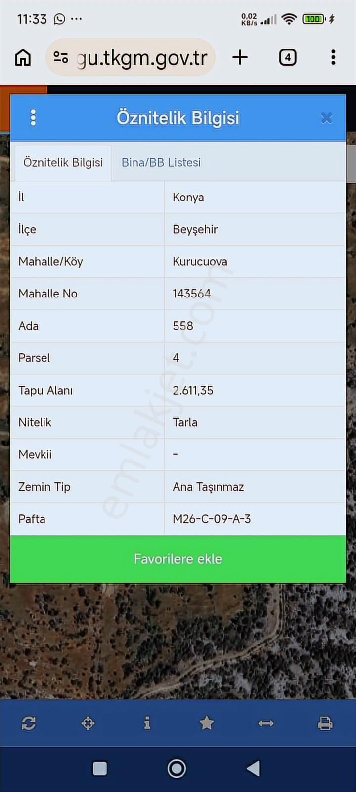  Satılık Tarlalar Konya/ Beyşehir / Kurucuova Mahallesi - Görsel 17