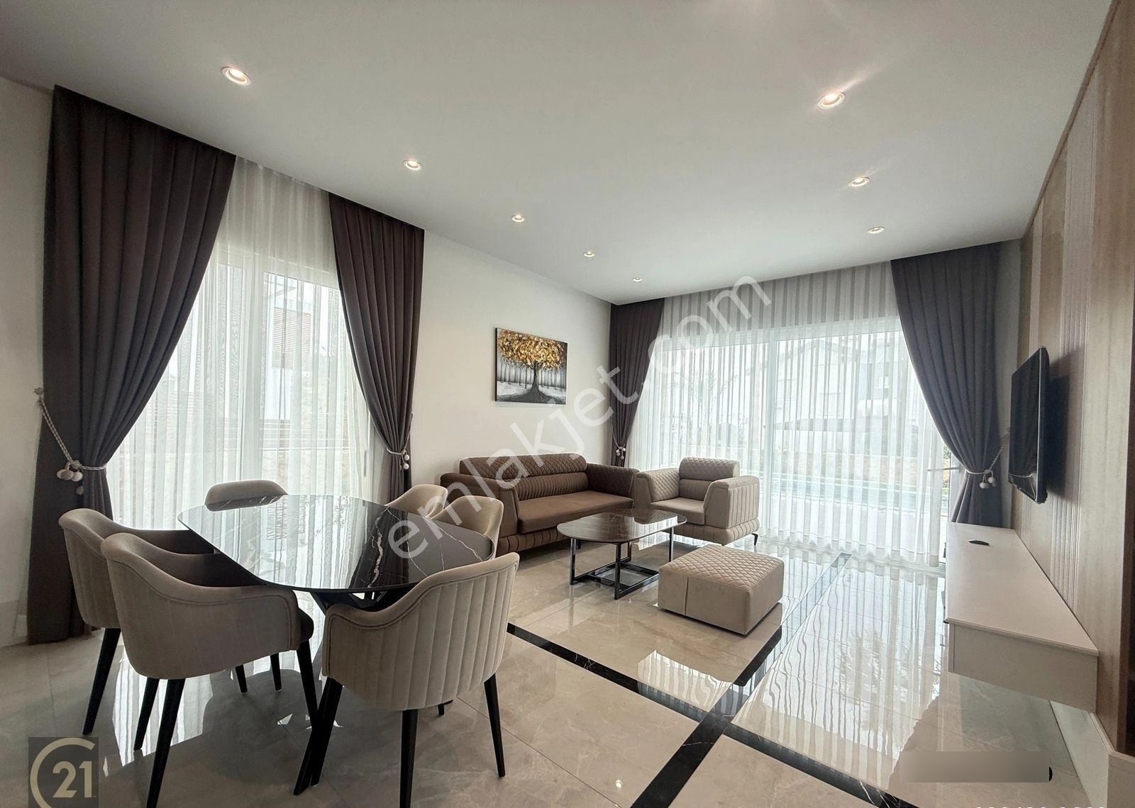 Kktc Esentepe Çatalköy Alagadi Sıfır Ful Eşyalı Havuzlu Villa - Görsel 4