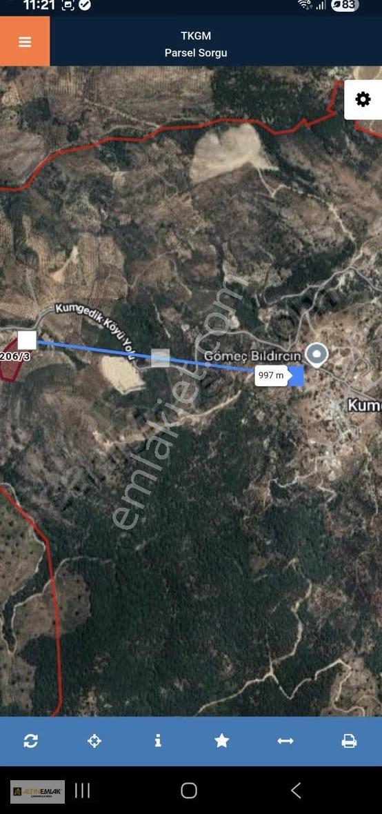 Gömeç Kumgedikte | Yola Cepheli | Müstakil Tapulu 11.972 M² - Görsel 2
