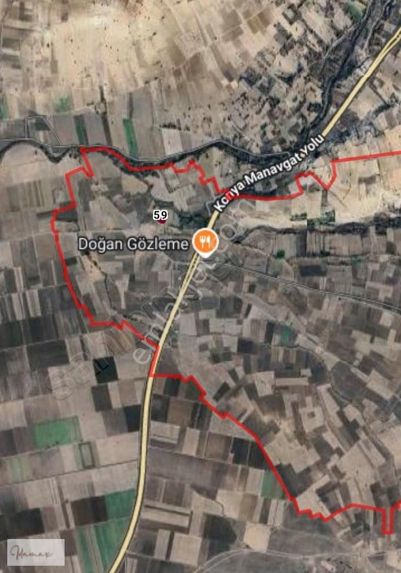 İdamax'tan Seydişehir Tol'da Konya Manavgat Yoluna Yakın Tarla