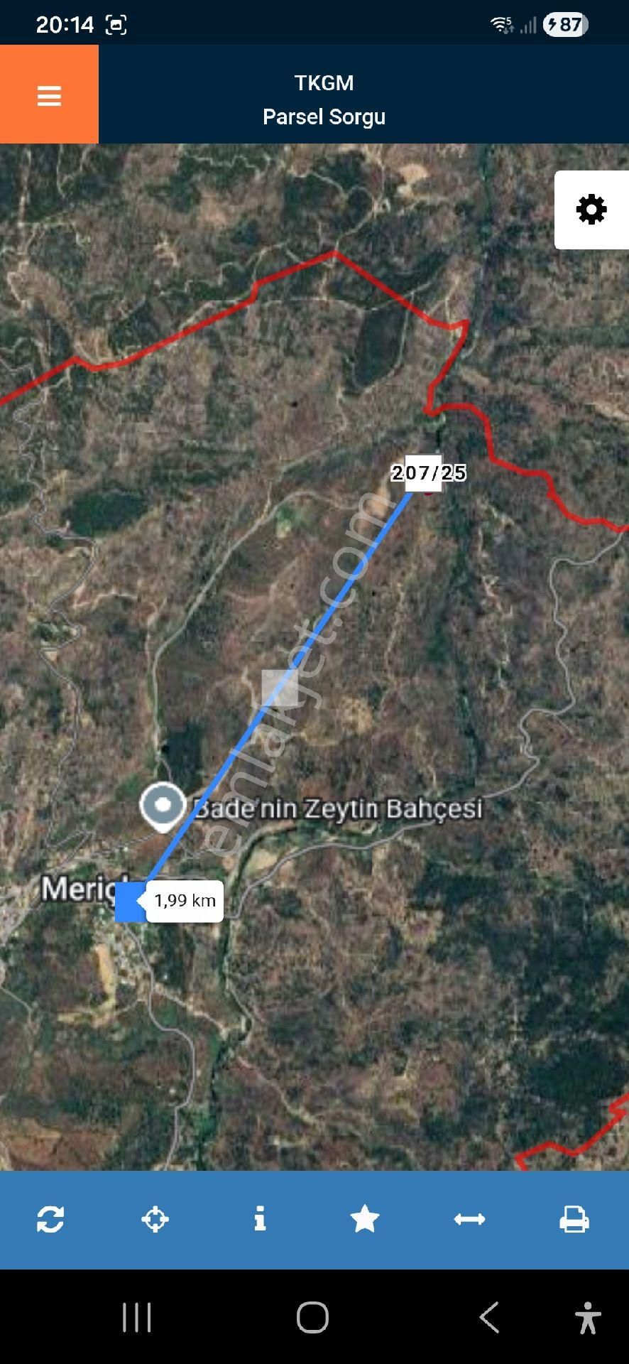 Karpuzlu Meriçler Köyünde 8885 M2 Satılık Zeytinlik - Görsel 3