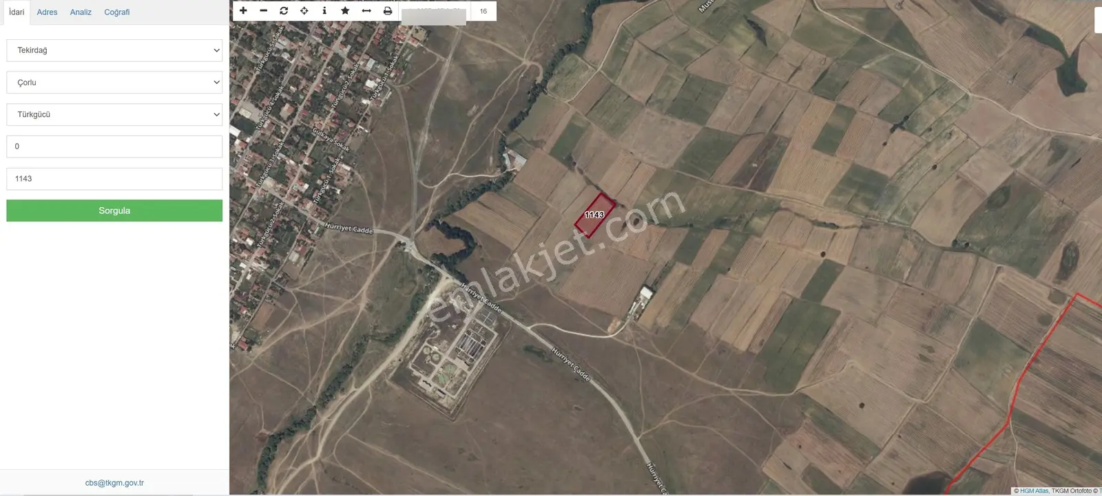 Tuğra'dan Türkgücü Mahallesinde Satılık 1078 M2 Tarla Hissesi