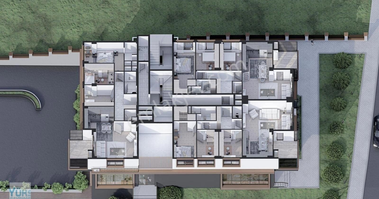 Denizli Şemikler De Havuzlu Lansmana Özel 3+1 Satılık Konsept Daireler - Görsel 33