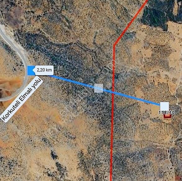 My House'tan Korkuteli Avdan'da Satılık Tek Tapu 13,5 Dönüm Tarl