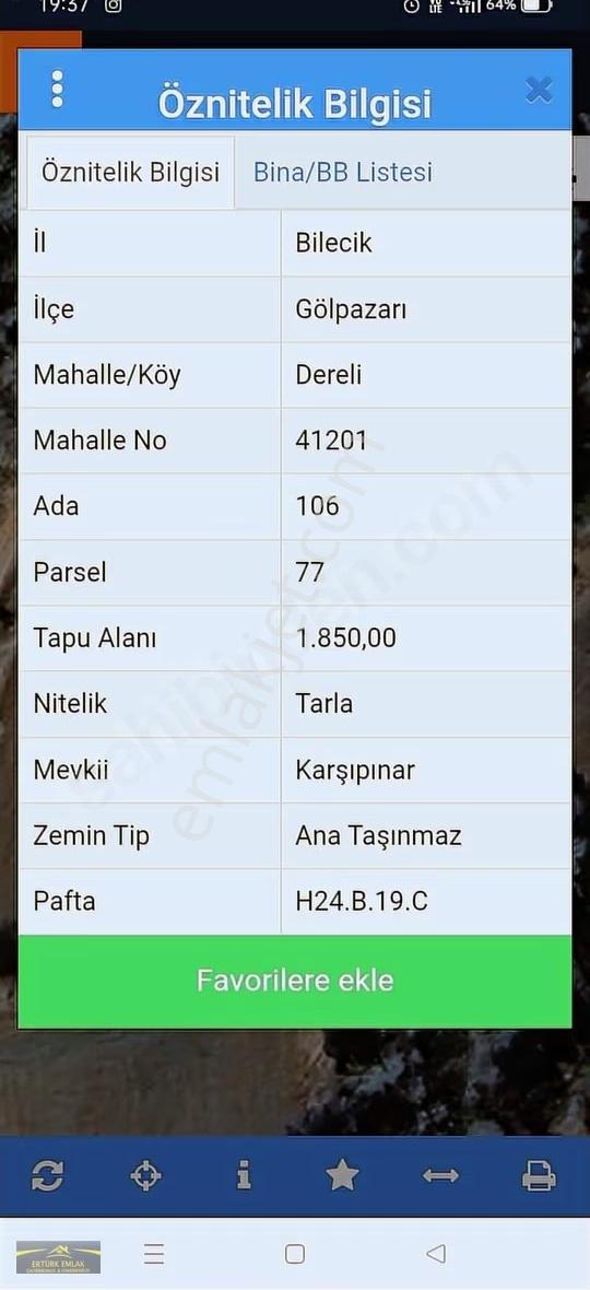 Bilecik Gölpazarı Dereli Köyü Ana Yola Yakın Tarla - Görsel 4