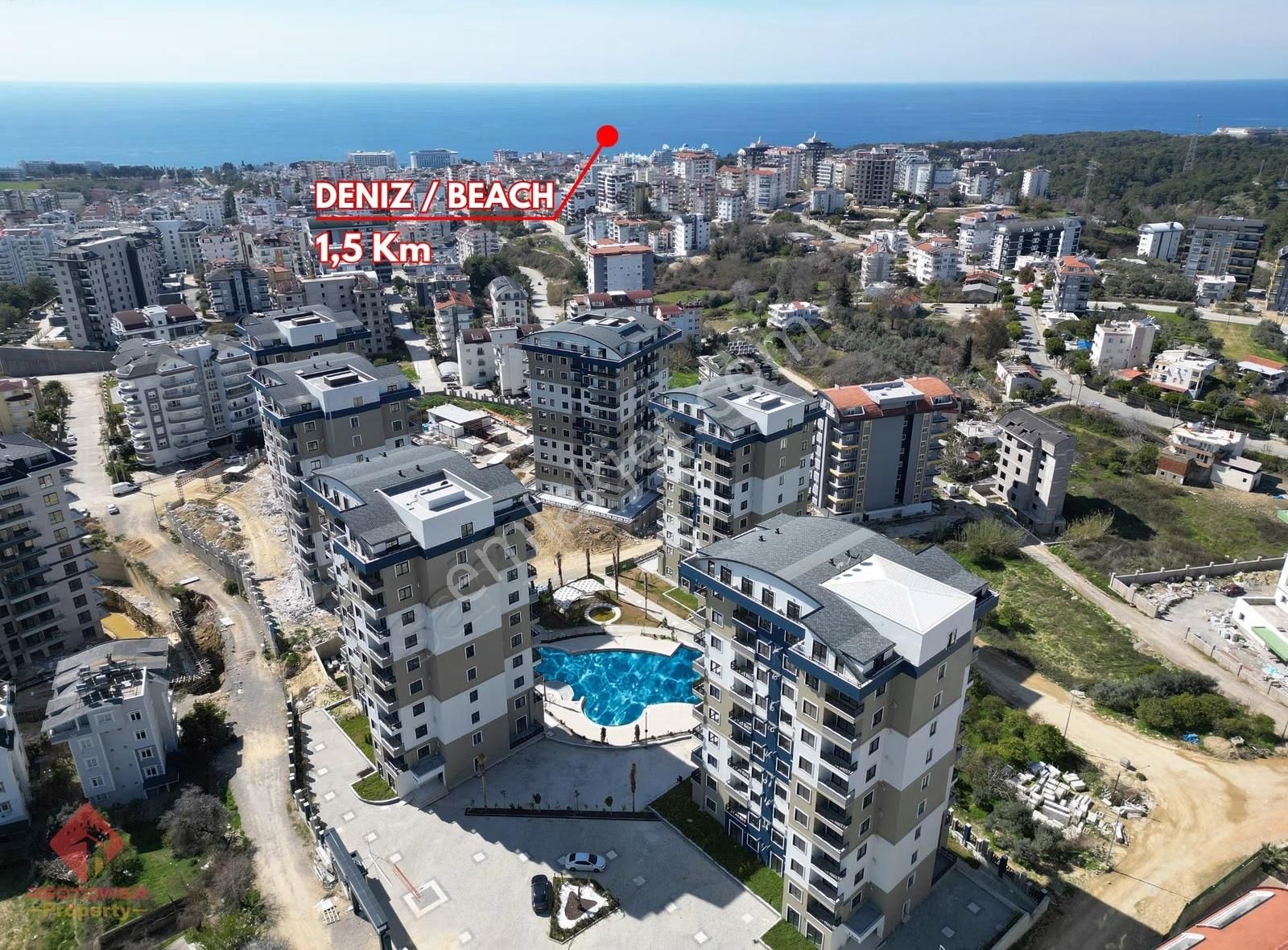 Alanya Avsallar'da Aktiviteli Site İçerisinde 1+1 Satılık Daire - Görsel 18