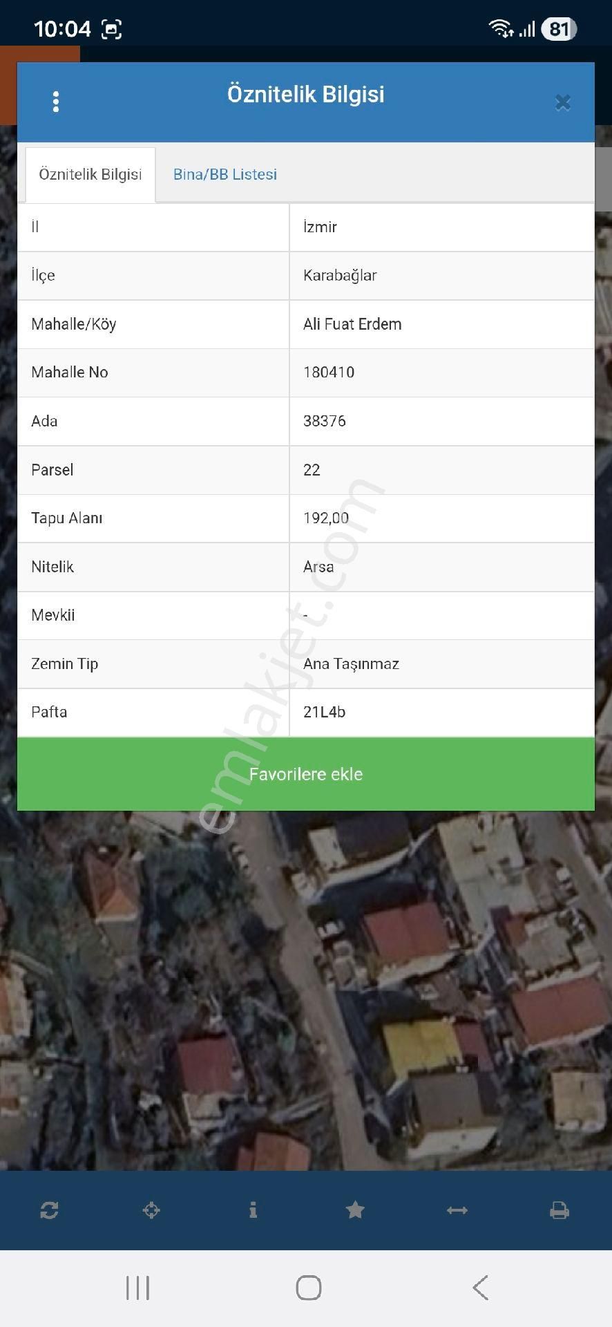 Karabağlar Ali Fuat Erdem Mahallesinde 192 M2 Satılık Arsa - Görsel 3