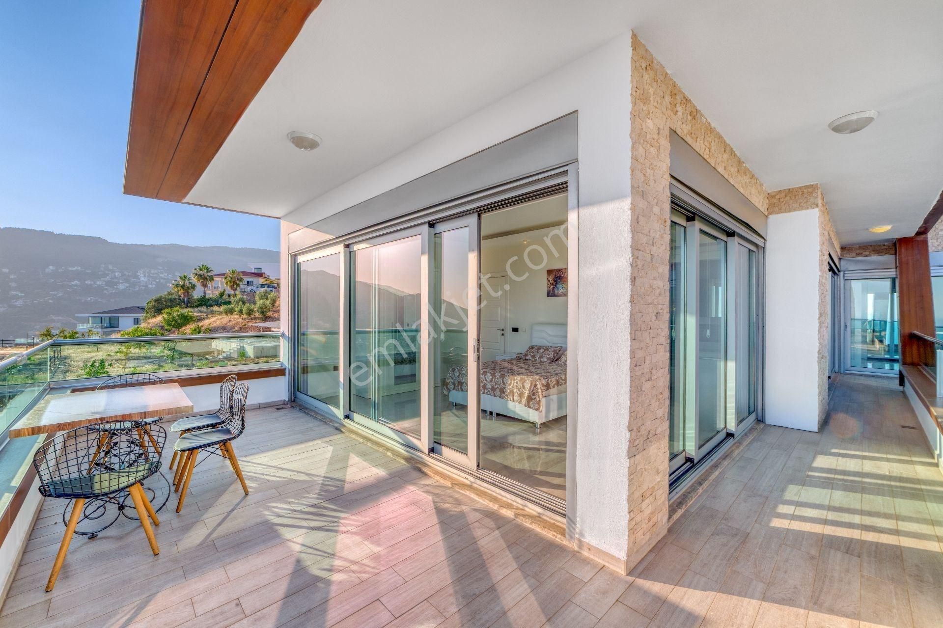 Alanya Bektaş’ta Panoramik Manzaralı, Özel Havuzlu 5+1 Lüks Tripleks Villa - Görsel 28