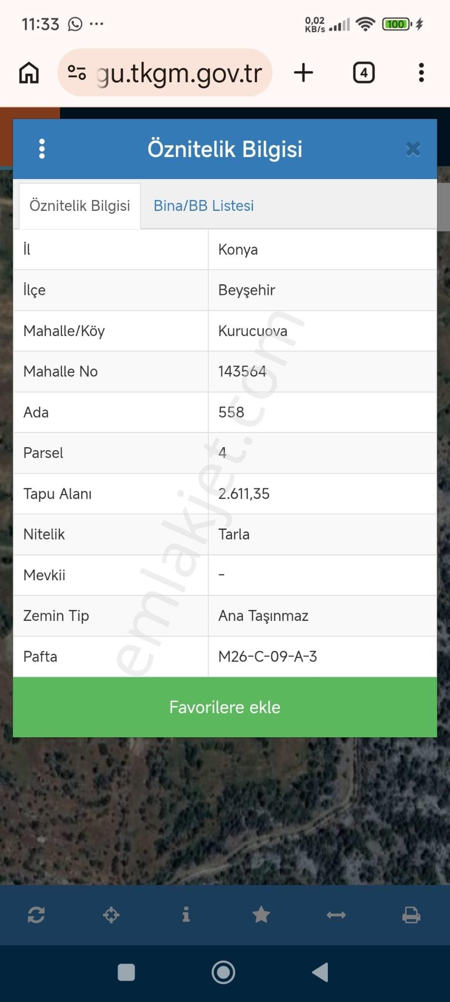 Satılık Tarlalar –konya/ Beyşehir / Kurucuova Mahallesi - Görsel 2