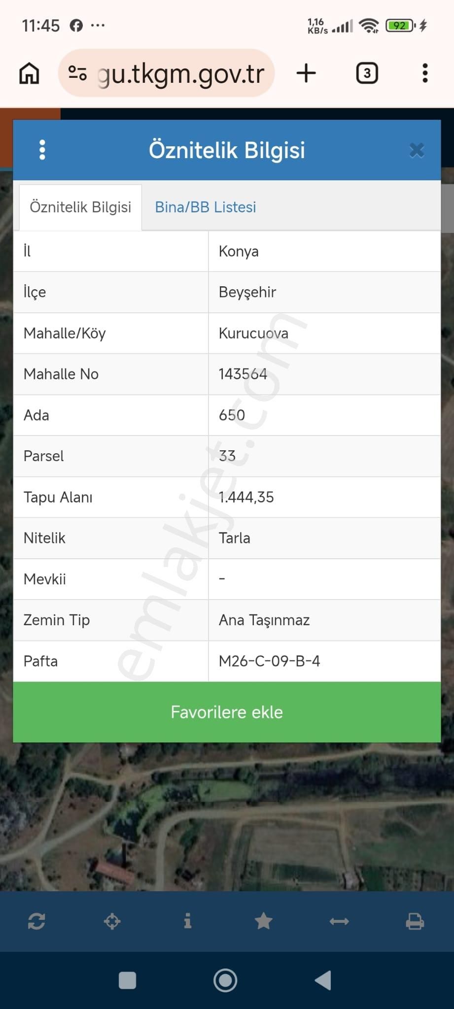  Satılık Tarlalar –konya/ Beyşehir / Kurucuova Mahallesi - Görsel 3
