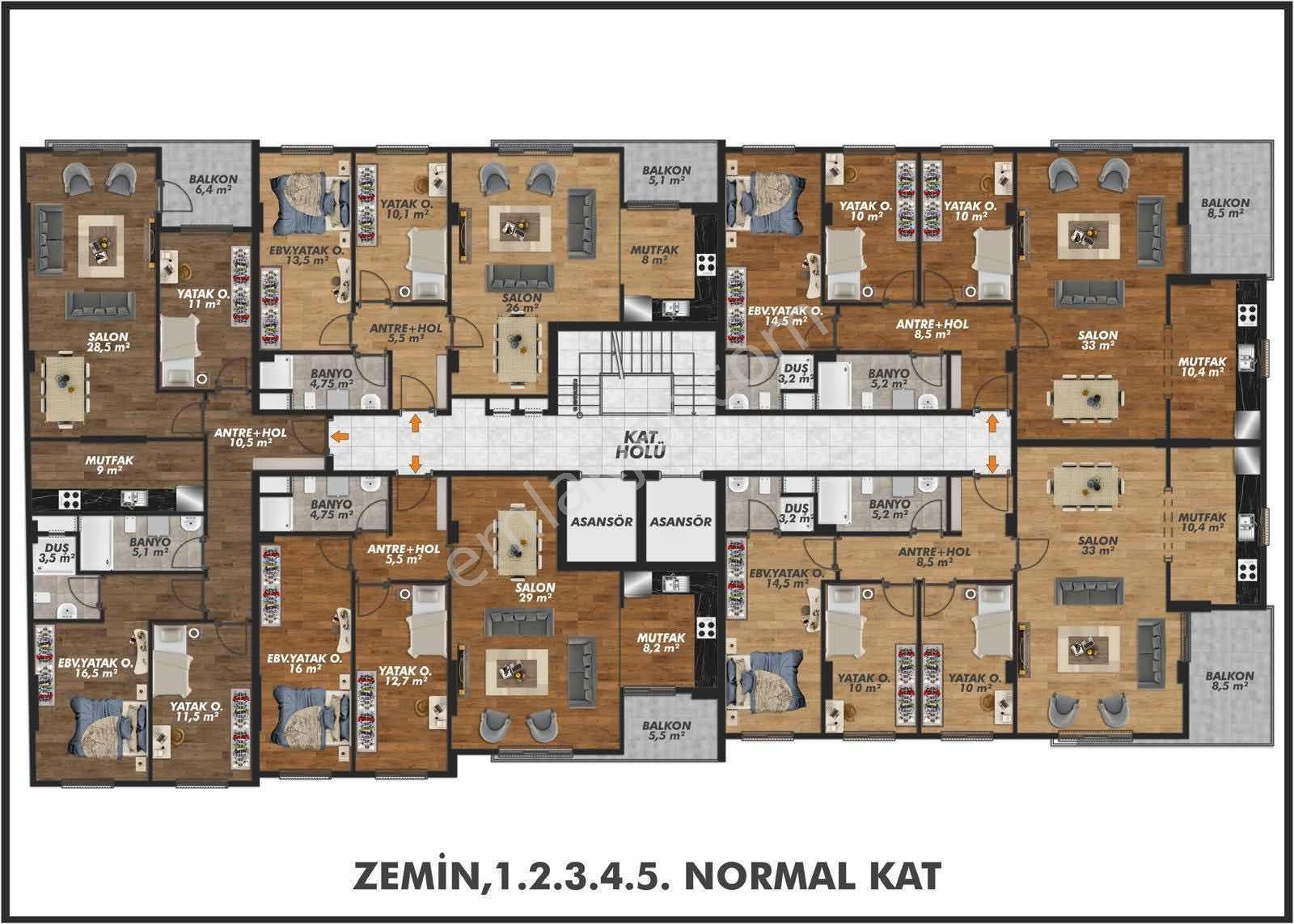 E.g.a'dan Piraziz Ramada Otel Yakını Topraktan Daire Fırsatı !!! - Görsel 5