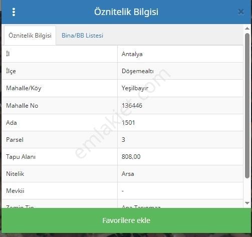 Döşemealtı Yeşilbayır Mahallesinde Satılık 808 M2 Arsa - Görsel 10