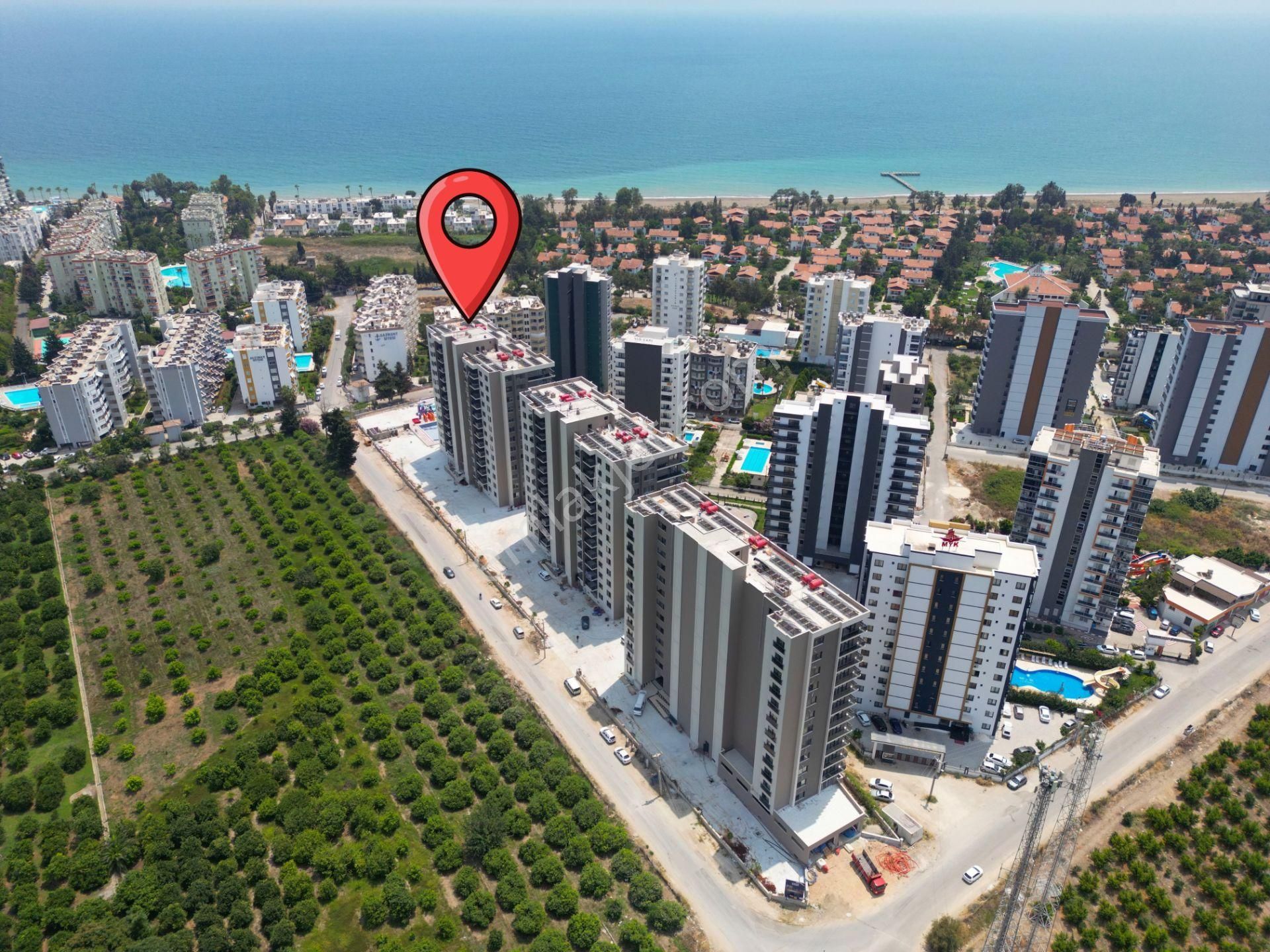 Thor'dan Kiralık Kargıpınarı Liparis Kremlinde Eşyalı 1+1 Daire