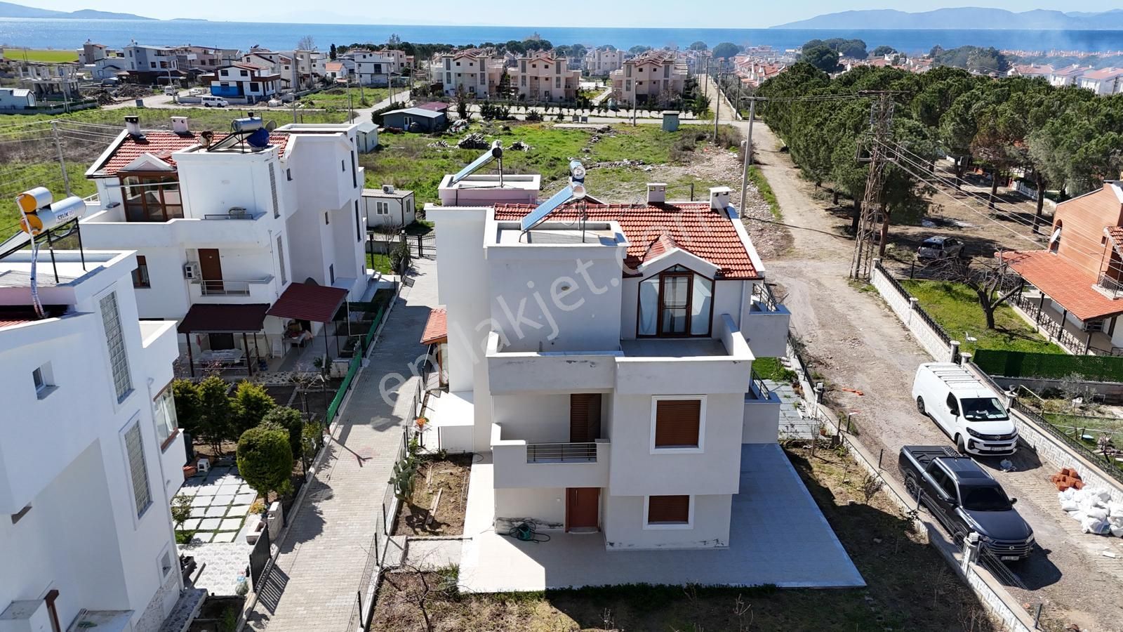 İzmir Dikili Salihleraltı Havuzlu Deniz Manzaralı Satılık Villa - Görsel 19