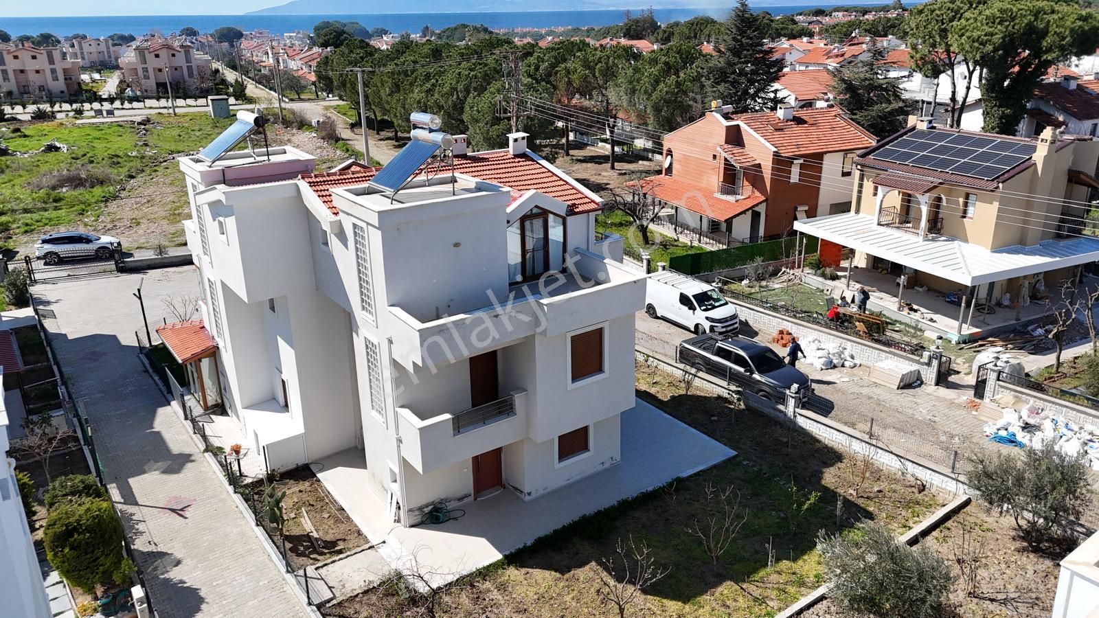 İzmir Dikili Salihleraltı Havuzlu Deniz Manzaralı Satılık Villa - Görsel 21