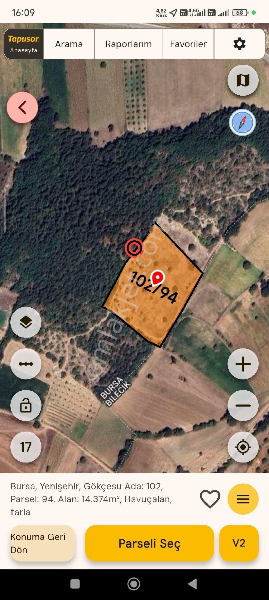 Büyük Fırsat! Yenişehir Gökçesu Köyü Yakını 14.372 M² Satılık Yatırımlık Tarla - Görsel 5