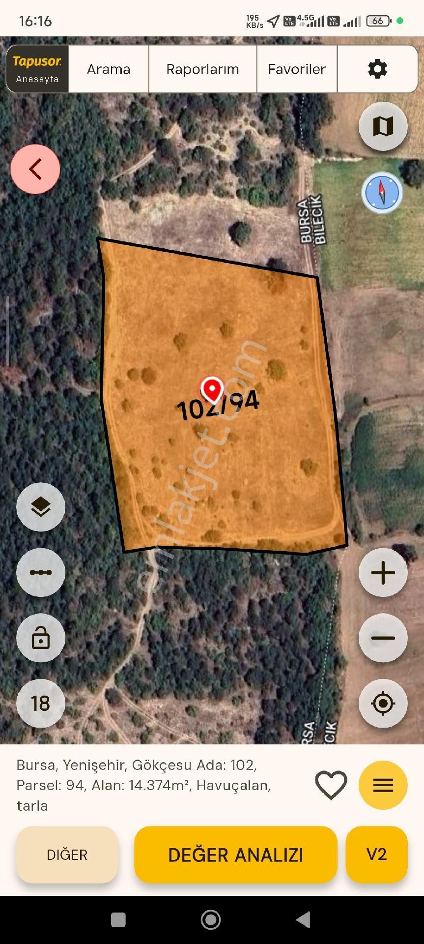 Büyük Fırsat! Yenişehir Gökçesu Köyü Yakını 14.372 M² Satılık Yatırımlık Tarla - Görsel 2