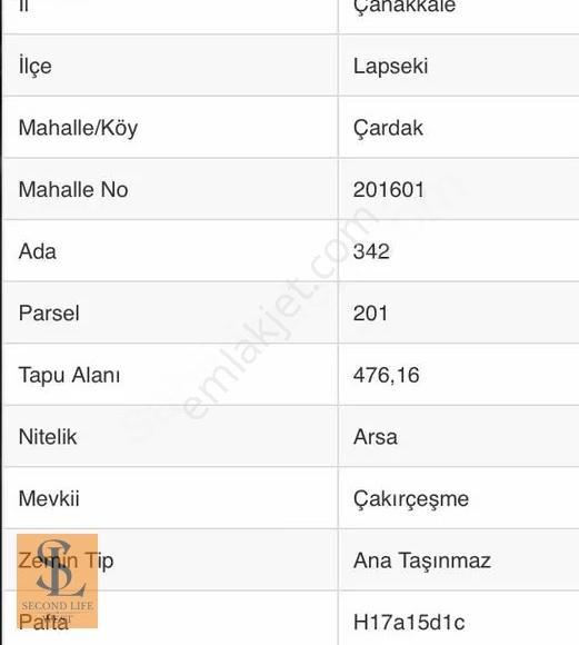 Çanakkale Lapseki Çardak'ta, 477 M² Arsa - Görsel 2
