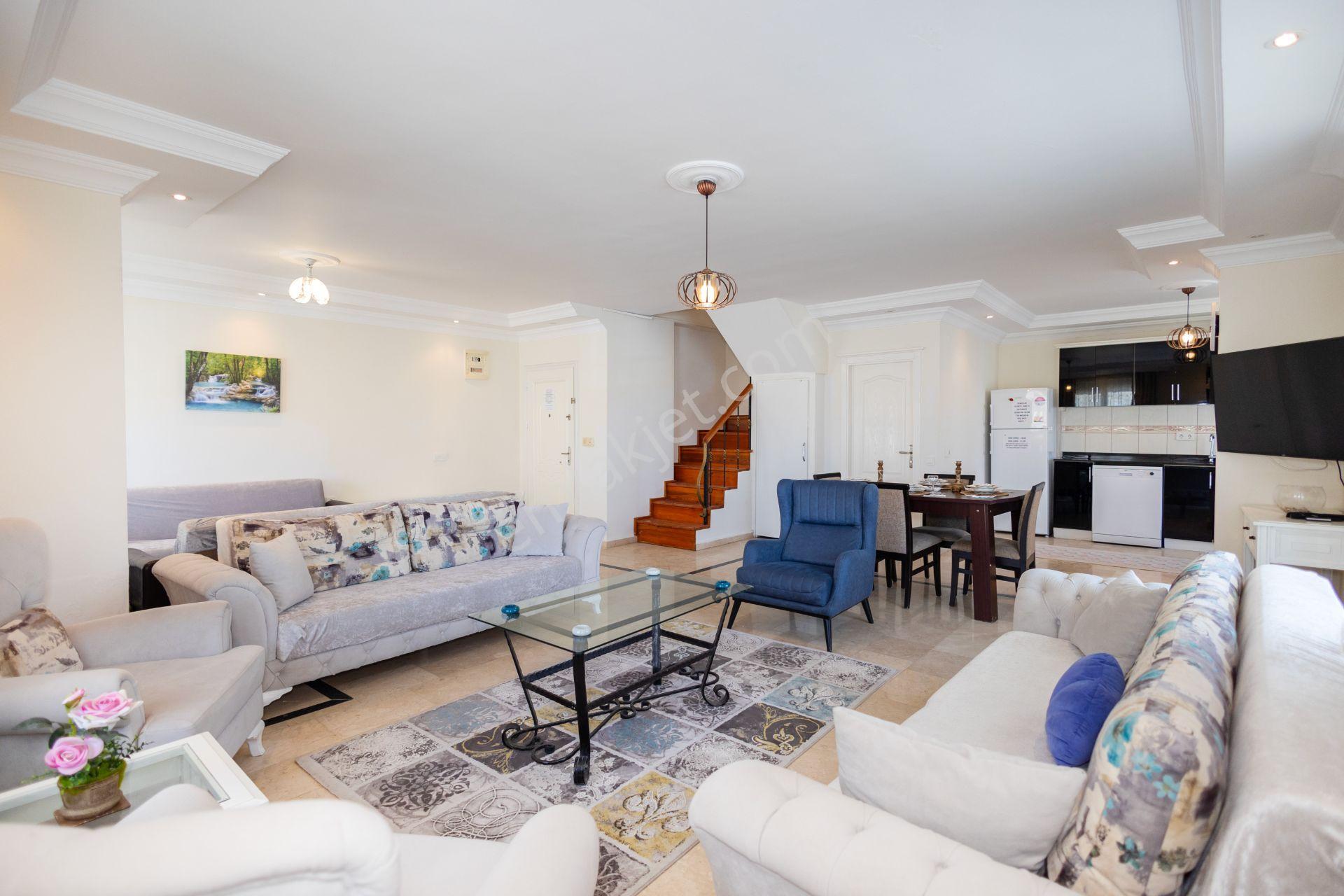 Alanya Konaklı 3+1 Havuzlu Tatil Evi | Arman Residence | Denize 100 Metre - Görsel 2