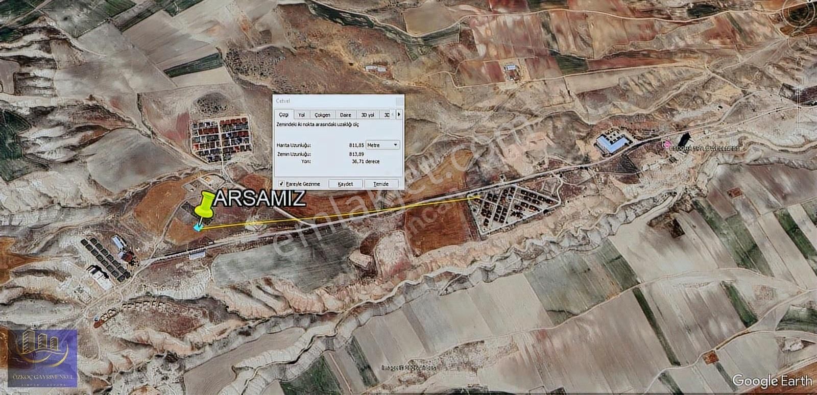 Ankara Güdül Güneyce 459m2 Tek Tapu Termallere Çok Yakın