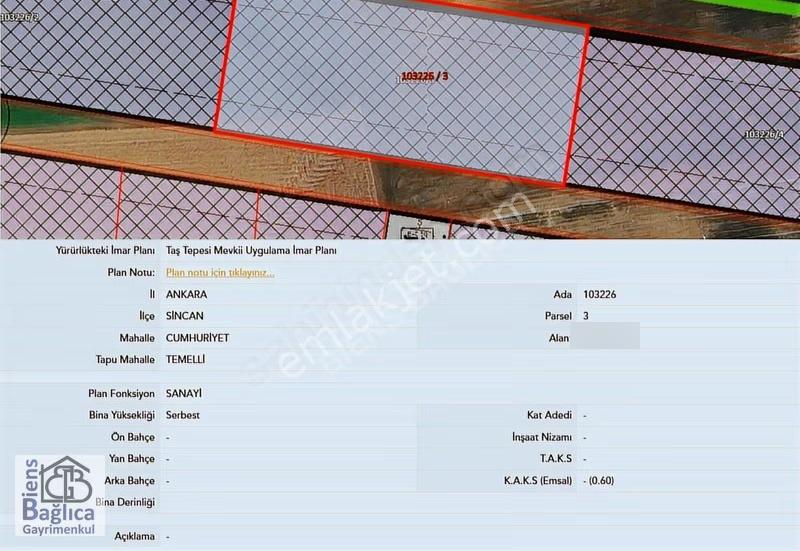 Eskişehir Yolun 490 Metre 5450m² Sanayi Arsas 0.60 Emsal Köktapu - Görsel 3