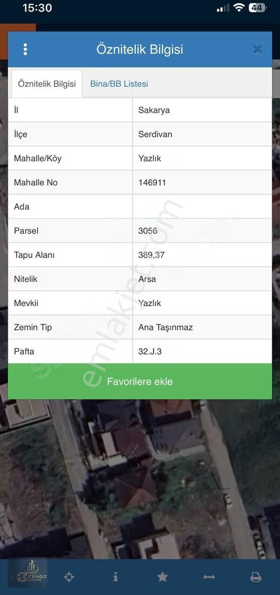 Serdivanda İkiz Villa Yapımına Uygun 389 M2 Köşe Parsel - Görsel 6