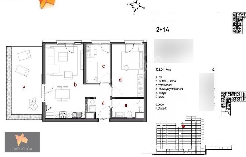 Terrace Mix'de 2+1 Özel Teras Kullanımlı Satılık Daire - Görsel 29