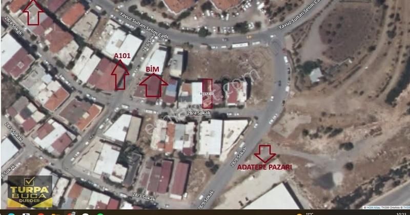 Turpa'dan Adatepe Pazarı Karşısı 2 Kat İmarlı 155m2 Arsa Fırsatı