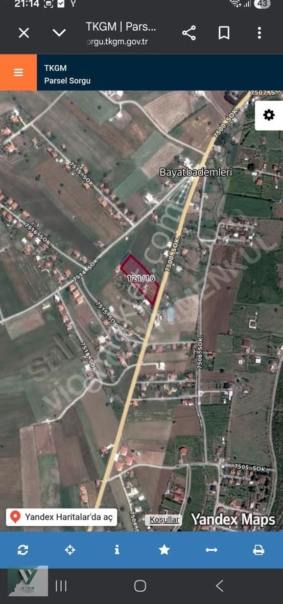 Rezan Kiraz'dan Bayat Bademler'inde Satılık Arsa