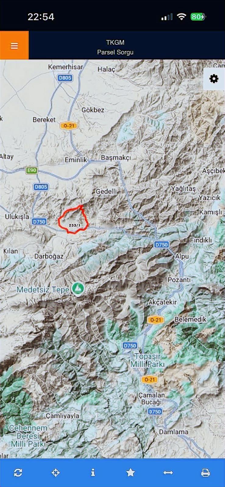 Ulukışla Hasangazi'de 568+588:1156 M2 Satılık Yaylalık Arsa - Görsel 3