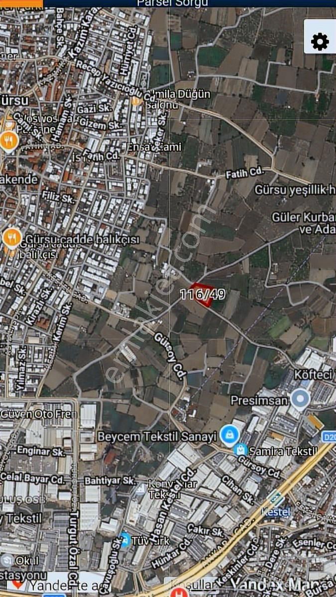 Gürsu'da Sanayi Ve Konut İmarının Dibinde Satılık Arazi - Görsel 27