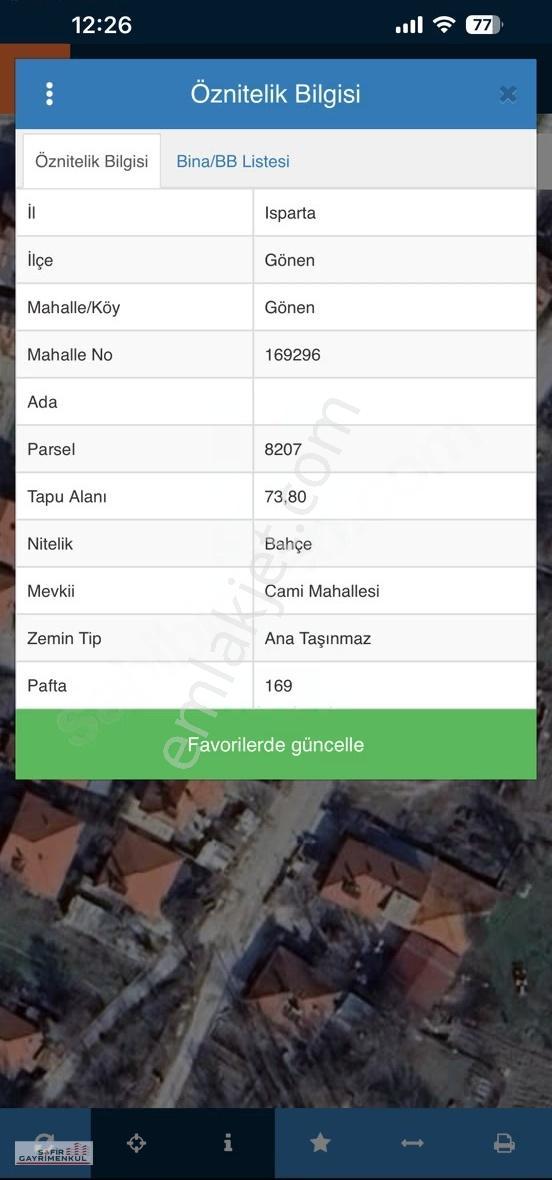 Isparta Gönen Merkez De Satılık 441 M2 İmarlı Arsa - Görsel 3