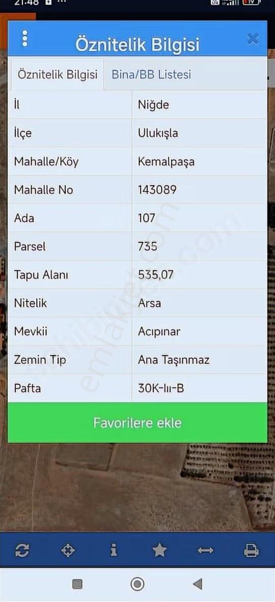 535m2 İmarlı Köşe Başı Tek Tapu Önü Yeşil Alan Yaylalık Arsa - Görsel 8